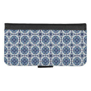 Portuguese Tiles Vintage Blue And White Case-Mate iPhone 8/7 Wallet Case