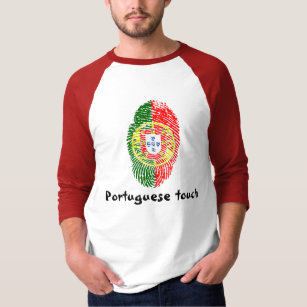Portuguese touch fingerprint flag T-Shirt