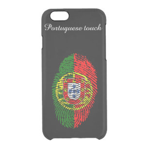 Portuguese touch fingerprint flag clear iPhone 6/6S case