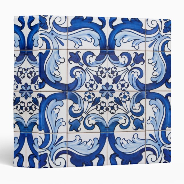 Portuguese Traditional Azulejo Wall Decoration Binder (Front/Spine)