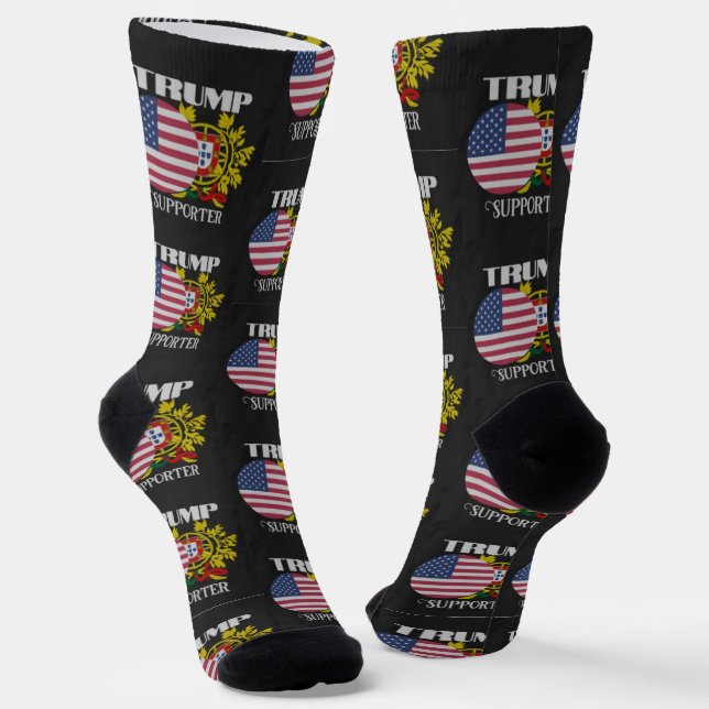 Portuguese Trump supporter  Socks (Angled)