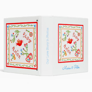 Portuguese valentine's love handkerchiefs  3 ring binder