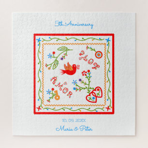 Portuguese valentine's love handkerchiefs jigsaw puzzle