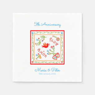 Portuguese valentine's love handkerchiefs napkins