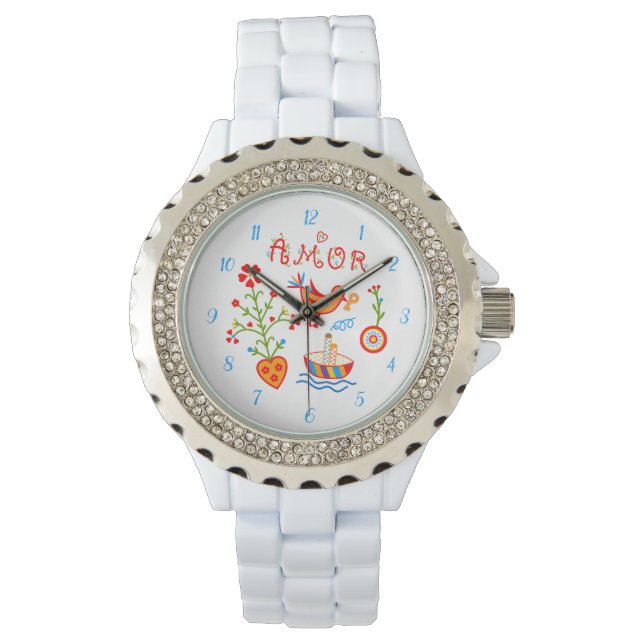 Portuguese valentine's love handkerchiefs  watch (Front)