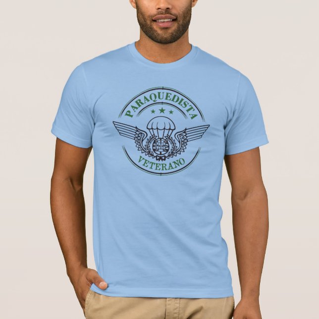 Portuguese Veteran Paratrooper T-Shirt (Front)