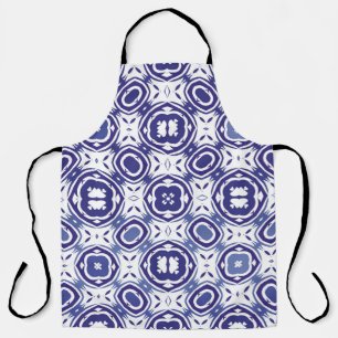 Portuguese vintage azulejo tiles. Minimal design. Apron