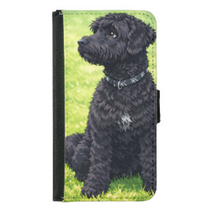 Portuguese Water Dog Anime Wallet Phone Case