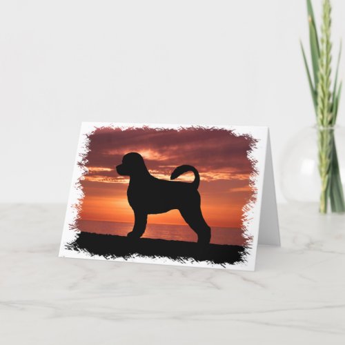 Portuguese Water Dog Card