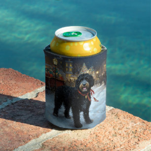 Portuguese Water Dog Christmas Festive Season Can Cooler