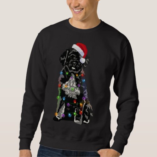 Portuguese Water Dog Christmas Lights Xmas Dog Lov Sweatshirt