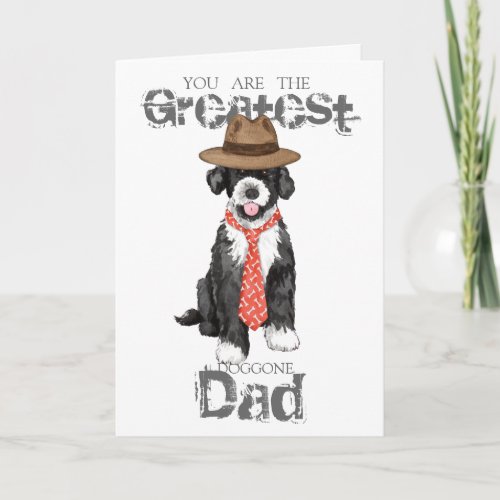 Portuguese Water Dog Dad Card