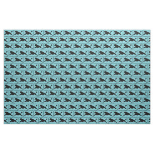 Portuguese Water Dog Diving Lion Fabric