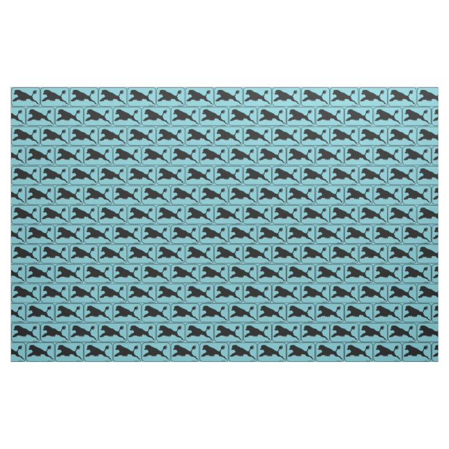 Portuguese Water Dog Diving Lion Fabric (Yard)