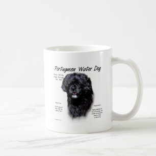 Portuguese Water Dog History Design Coffee Mug