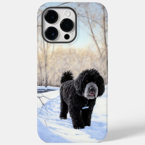 Portuguese Water Dog Let It Snow Christmas Case_Mate iPhone 14 Pro Max Case