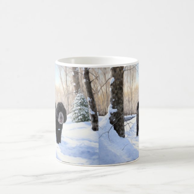Portuguese Water Dog Let It Snow Christmas Coffee Mug (Center)