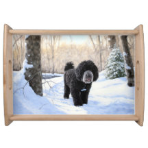 Portuguese Water Dog Let It Snow Christmas