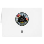 Portuguese Water Dog Lion Heart Waves (Back Horizontal)