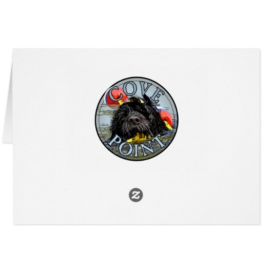 Portuguese Water Dog Lion Heart Waves (Back Horizontal)