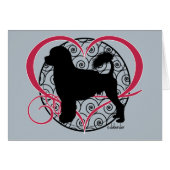 Portuguese Water Dog Lion Heart Waves (Front Horizontal)