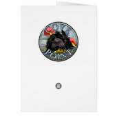 Portuguese Water Dog Lion Waves Cards (Back)
