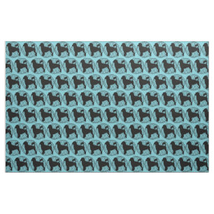 Portuguese Water Dog Lion Waves Fabric