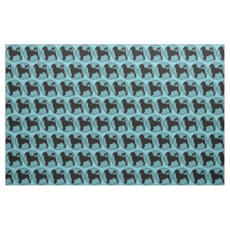 Portuguese Water Dog Lion Waves Fabric