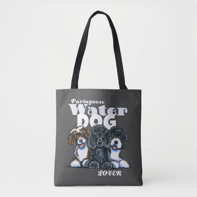 Portuguese Water Dog Lover Tote Bag (Front)