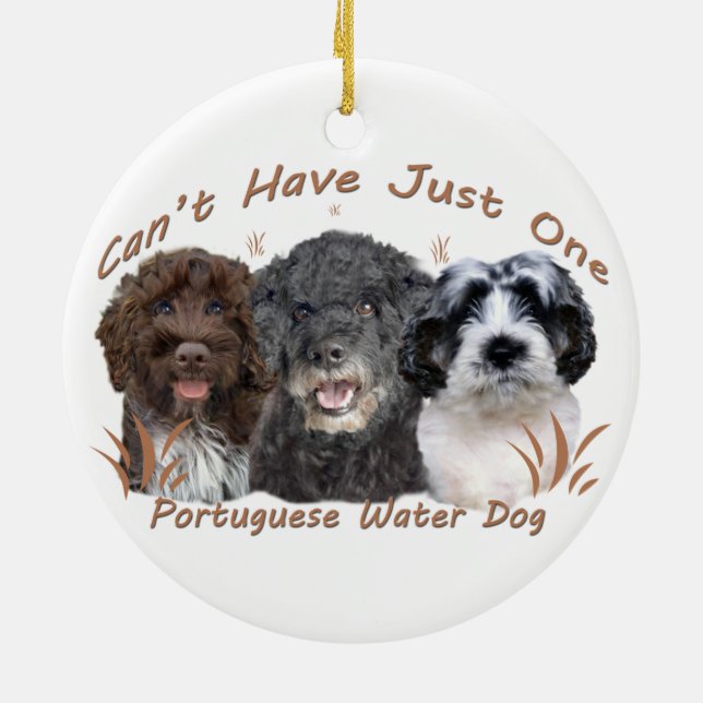 Portuguese Water Dog Ornaments (Back)