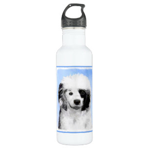 Portuguese Water Dog Painting - Original Dog Art Bottle