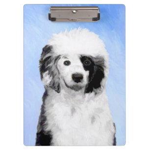 Portuguese Water Dog Painting - Original Dog Art Clipboard