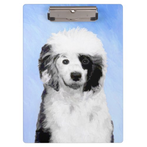 Portuguese Water Dog Painting _ Original Dog Art Clipboard