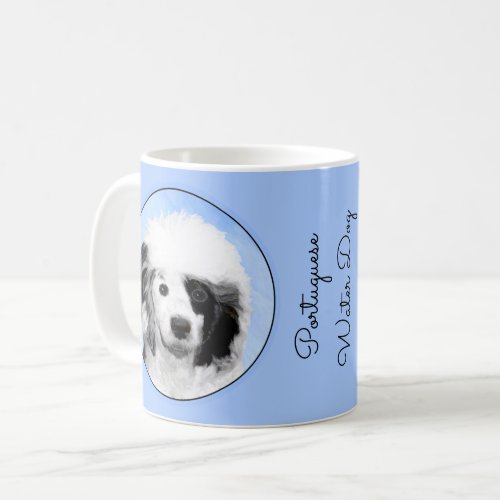 Portuguese Water Dog Painting _ Original Dog Art Coffee Mug