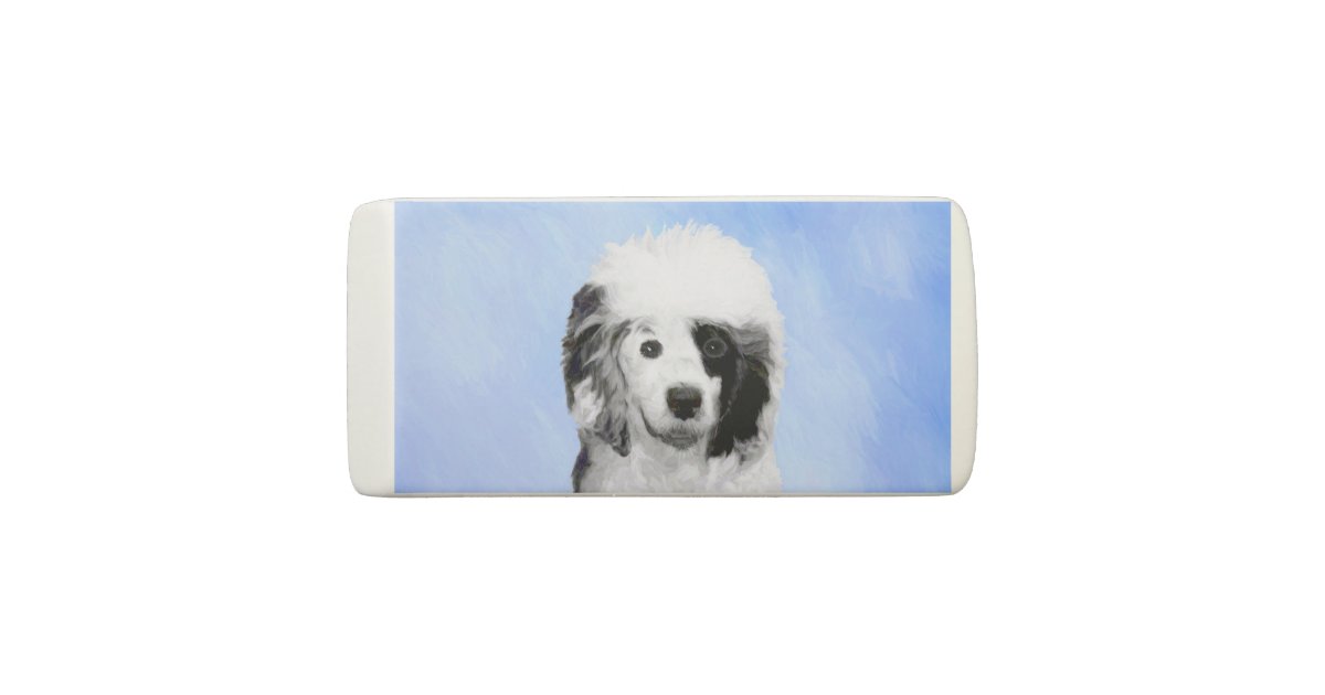 Portuguese Water Dog Painting Original Dog Art Eraser Zazzle Com