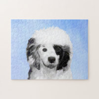 Portuguese Water Dog Painting - Original Dog Art