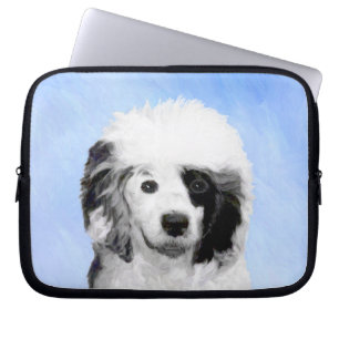 Portuguese Water Dog Painting - Original Dog Art Laptop Sleeve