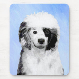Portuguese Water Dog Painting - Original Dog Art Mouse Pad
