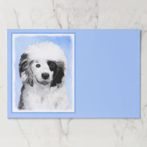 Portuguese Water Dog Painting _ Original Dog Art Paper Pad