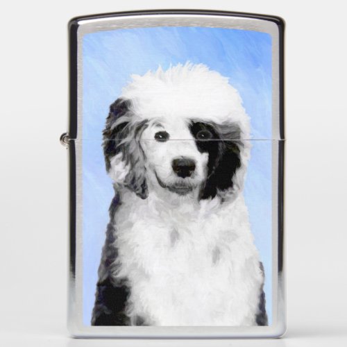 Portuguese Water Dog Painting _ Original Dog Art Zippo Lighter