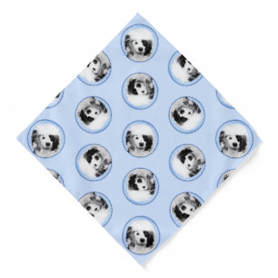 Portuguese Water Dog Painting PWD Original Dog Art Bandana