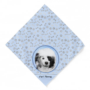 Portuguese Water Dog Painting PWD Original Dog Art Bandana