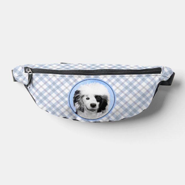 Portuguese Water Dog Painting PWD Original Dog Art Fanny Pack (Lay Down)