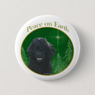 Portuguese Water Dog Peace Pinback Button