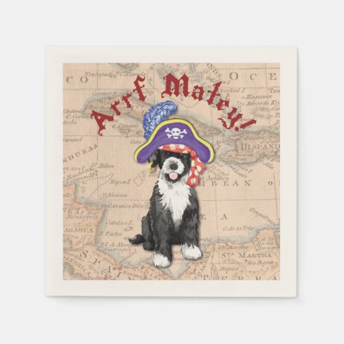 Portuguese Water Dog Pirate Napkins