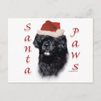 Portuguese Water Dog Santa Paws Holiday Postcard