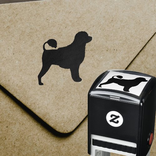 Portuguese Water Dog Silhouette Self_inking Stamp