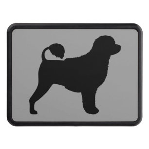 Portuguese Water Dog Silhouette Tow Hitch Cover