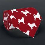 Portuguese Water Dog Silhouettes Pattern Red Neck Tie<br><div class="desc">This original Portuguese Water Dogs neck tie makes a great gift for dog dads! Available in a variety of colors, this cool tie makes a statement for anyone who loves a Portie. An awesome gift for the guy who wears a tie for business, or for special events like holiday programs,...</div>