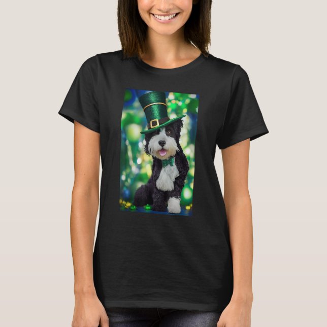 Portuguese Water Dog St Patricks Day Irish T-Shirt (Front)
